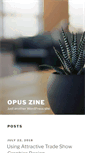 Mobile Screenshot of opuszine.com